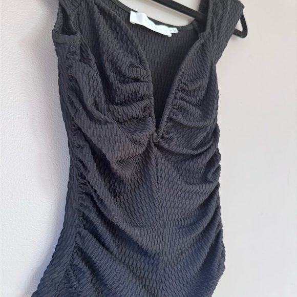 Astr Black Textured Bodysuit - Picture 5 of 5